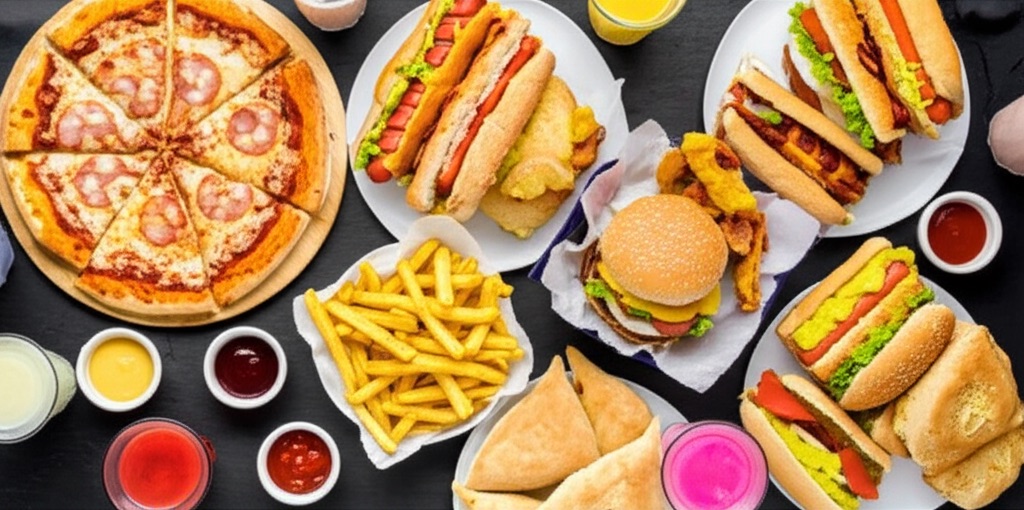 Variedade de pratos Gorduchos